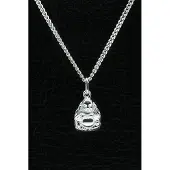 MOOYE ® - Collectie Zilveren Boeddha ketting hanger - klein