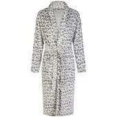 Louise Dames badjas fleece panterprint