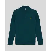 Lyle & Scott Heren Truien & Vesten Loopback Quarter Zip Sweat - Petrol - Maat XL