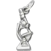 MOOYE ® - Collectie Zilveren Microscoop kettinghanger