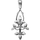 MOOYE ® - Collectie Zilveren Klimop Art Nouveau Jugendstil hanger