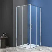 Badstuber Onda douchecabine 120x120cm chroom