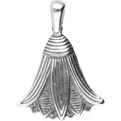 MOOYE ® - Collectie Zilveren Bloemenkelk Art Nouveau Jugendstil hanger