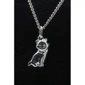 MOOYE ® - Collectie Zilveren Poes ketting hanger - 2