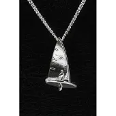 MOOYE ® - Collectie Zilveren Zeilboot Laser ketting hanger