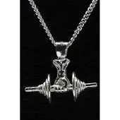 MOOYE ® - Collectie Zilveren Halter ketting hanger - vuist