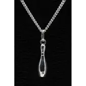 MOOYE ® - Collectie Zilveren Bowlingpin ketting hanger - middel