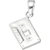MOOYE ® - Collectie Zilveren Cassettebandje kettinghanger