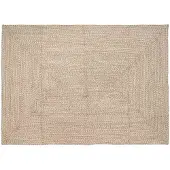vidaXL - Vloerkleden - Natuurlijk - en - Wit - 240 - x - 340 - cm - Jute