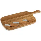 Leopold Vienna Kaasplank met 3 kaasmesjes Ovieda Acacia 50 x 25 cm