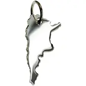 MOOYE ® - Collectie Zilveren Landkaart Argentinië ketting hanger