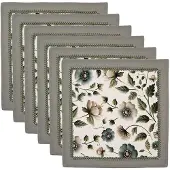 Clayre & Eef Servetten Katoen Set van 6 40x40 cm Beige Katoen