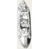 MOOYE ® - Collectie Zilveren Motorboot - Speedboot kettinghanger