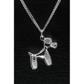 MOOYE ® - Collectie Zilveren Poedel ketting hanger - staand