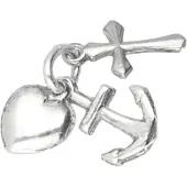 MOOYE ® - Collectie Zilveren geloof, hoop en liefde los kettinghanger