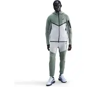 Nike Tech Fleece Sportswear Trainingspak Donkergroen Beige Zwart