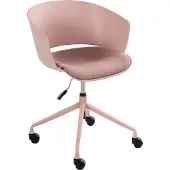 Beliani GLEEFUL - Bureaustoel - Roze - Polyester