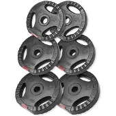 Gorilla Sports Voordeelbundel 17,5 kg halterschijven gripper kunststof - 30/31 mm