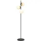 Maytoni Vloerlamp Nostalgia, zwart, Woon-/ Eetkamer, metaal, Modern, vloerlamp