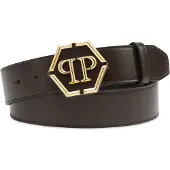Philipp Plein Riem ' Hexagon ' bruin / goud