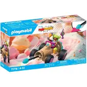 Playmobil | Fun Stars | Raging Ice Cream Cone | Speelgoed vanaf 4 jaar | Cadeau voor kinderen | Speelgoedauto | Met terugtrekmotor & schietfunctie | 71717