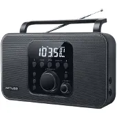 Muse M-091R - Portable stereo radio met wekkerfunctie