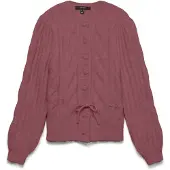 Vero Moda Gebreid vest 'VMLISA' roestbruin