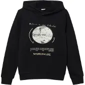 s.Oliver Sweatshirt zwart / wit