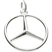 MOOYE ® - Collectie Zilveren Mercedes ster ketting hanger