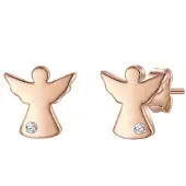 Glanzstücke Oorbellen rose-goud / transparant