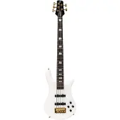 Spector Euro Classic 5 Solid White Gloss - Elektrische basgitaar