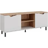 Vicco Marelle TV-meubel – 150 x 60 cm met 2 deuren Wit/Kunstnijverheid