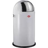 Wesco Pushboy Prullenbak | 50 Liter | Metaal - Grijs | Vuilnisbak - Made in Germany