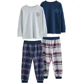 Next Nachtkledij navy / lichtgrijs / donkerrood / wit