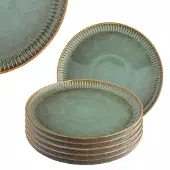 Altom Design Reactieve Salie Desserttafelset - 6 stuks, 20,5 cm