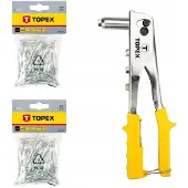 Topex Nitknietang met 100 Aluminium Nieten 3.2mm -