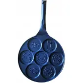 Smukee Pannenkoekenpan 26cm met Dierenfiguren - Zwart, Inductie