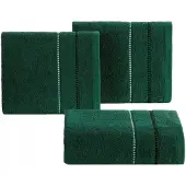 Eurofirany Donkergroene Katoenen Badstof Handdoek 30x50 cm - 500 GSM