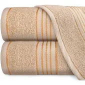 Darymex Tiwano Katoenen Handdoek 70x140 cm - Cappuccino Goud