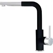 Kernau KWT 06A PO Keukenkraan Deep Black, Uittrekbare Uitloop