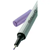 Pelikan - fineliner 96, largeur de trait: 0,4 mm, violet couleur du tube: argent / capuchon et bout de même couleur que l'encre (943258)