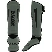 King Pro Boxing Scheenbeschermers KPB SG REVO 5 Kaki Groen Zwart - XL