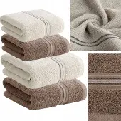 Eurofirany Luxe Katoenen Handdoekenset 4 stuks (2x 50x90, 2x 70x140)