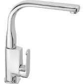 Diamond NEVIS keukenkraan - messing, chroom, waterbesparend