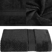 Eurofirany Luxe Katoenen Badhanddoek 50x90cm Zwart - 500 g/m²