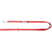 Dingo Classic Lederen Verstelbare Hondenhalsband 2x200cm Rood