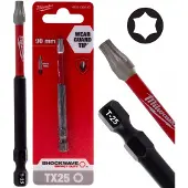Milwaukee Shockwave TX25 Torx-bit 90 mm slagkracht 1/4"