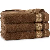 Zwoltex CONDO 2 Handdoek 50x9cm - Luxe Egyptisch Katon, Brons