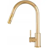 Gamma TARU SLIM Keukenmengkraan Goud met Uittrekbare Uitloop
