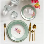 Ambition Flores Diep Porseleinen Dinerbord Pastel Bloem 23cm
